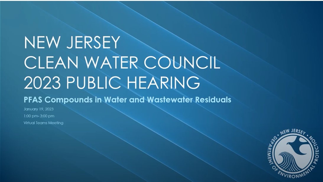 NJ Clean Water Hearing